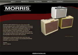 Morris Amps website