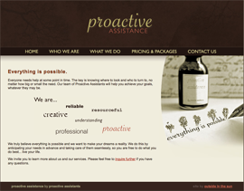 Proactive Assistance website