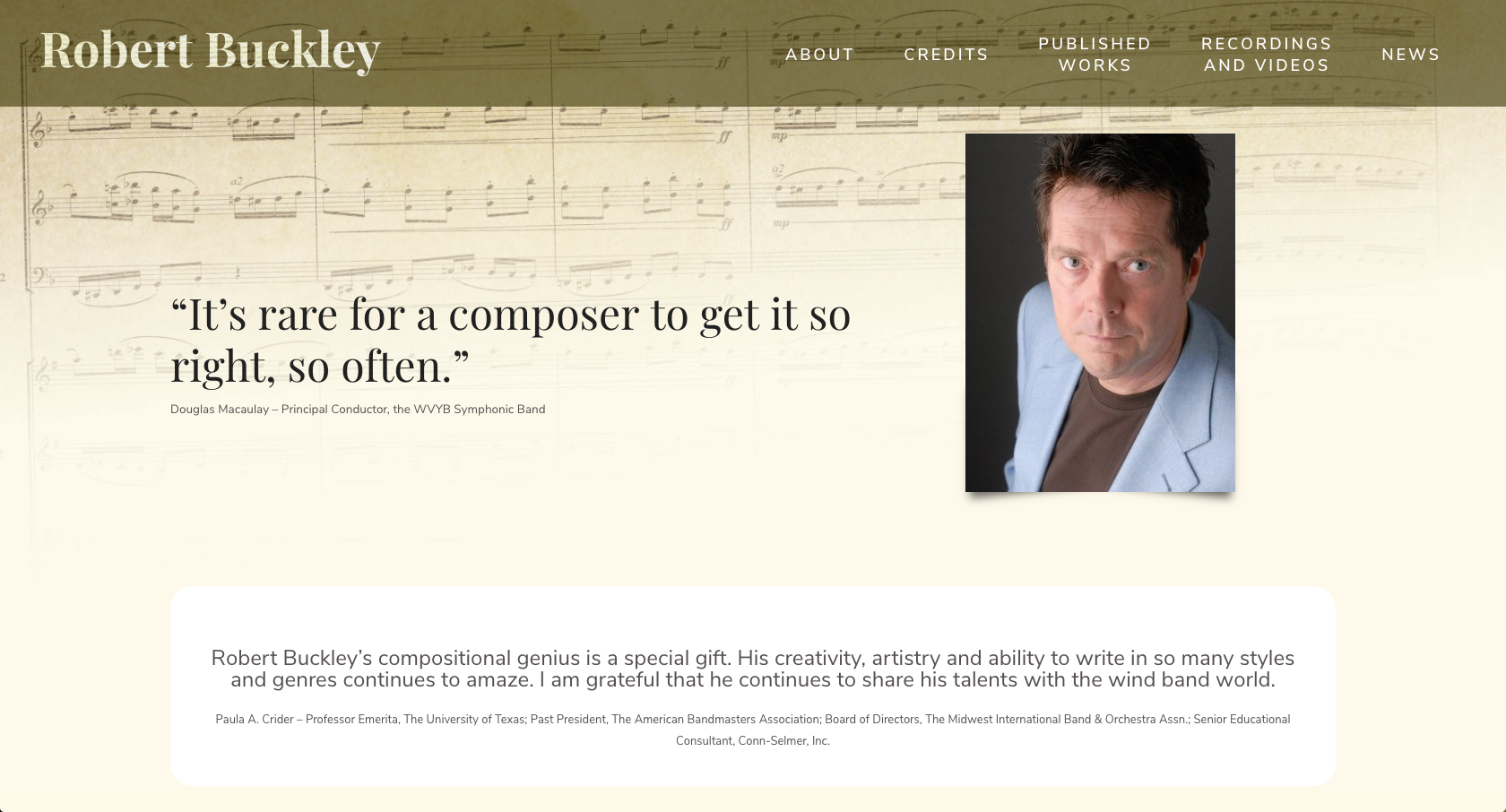 Bob Buckley website