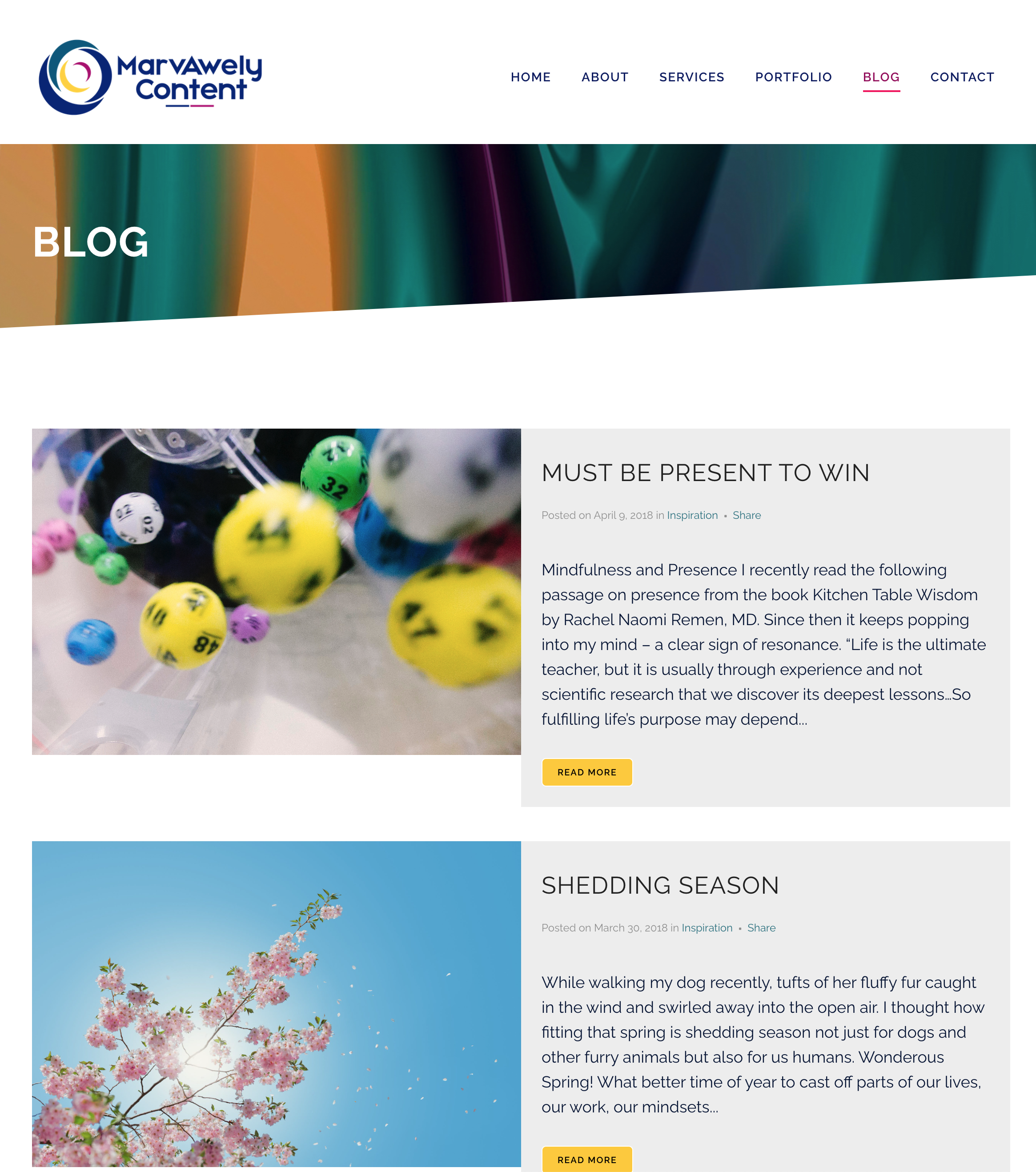 MarvAwely Content website